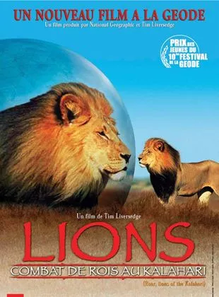 Affiche du film Lions, combat de rois au Kalahari - Court Métrage