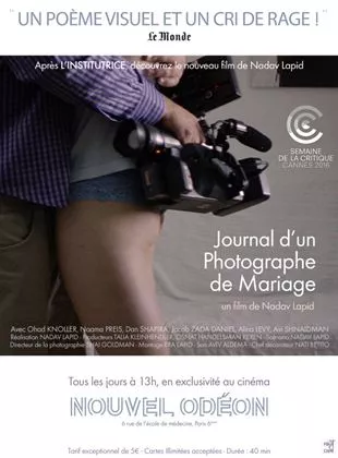 Affiche du film Journal d'un photographe de mariage
