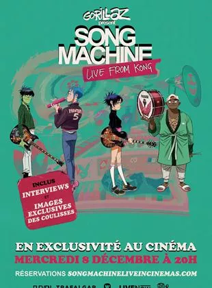 Affiche du film Gorillaz: Song machine live from Kong
