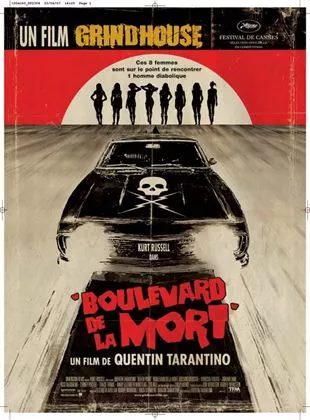 Affiche du film Boulevard de la mort - un film Grindhouse