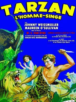 Affiche du film Tarzan, l'homme singe