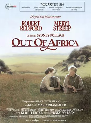 Affiche du film Out of Africa - Souvenirs d'Afrique