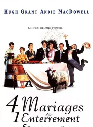 Affiche du film Quatre mariages et un enterrement