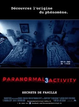 Affiche du film Paranormal Activity 3