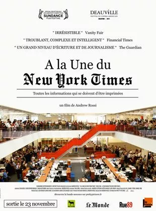 Affiche du film A la une du New York Times