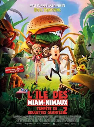 Affiche du film L'île des Miam-nimaux : Tempête de boulettes géantes 2