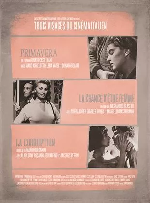 Affiche du film Trois visages du cinéma italien