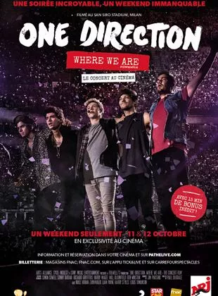Affiche du film One Direction: Where We Are - The Concert Film