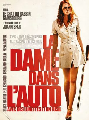 Affiche du film La Dame dans l'auto avec des lunettes et un fusil
