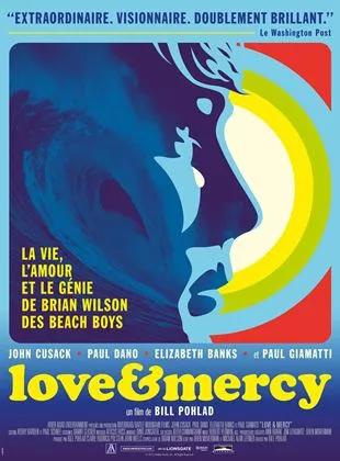 Affiche du film Love & Mercy, la véritable histoire de Brian Wilson des Beach Boys
