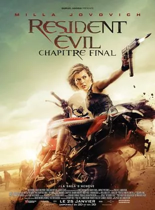 Affiche du film Resident Evil : Chapitre Final