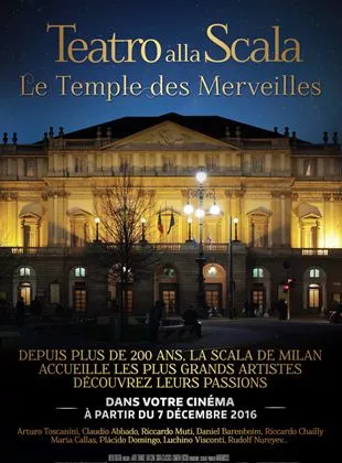 Affiche du film Le temple des merveilles - La Scala de Milan (CGR Events)