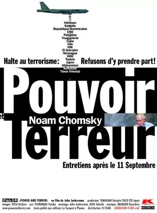 Affiche du film Noam Chomsky : pouvoir et terreur. Entretiens après le 11 septembre