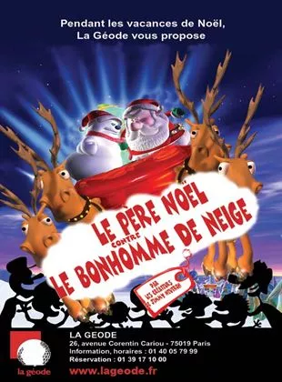 Affiche du film Le Père Noël contre le bonhomme de neige - Court Métrage