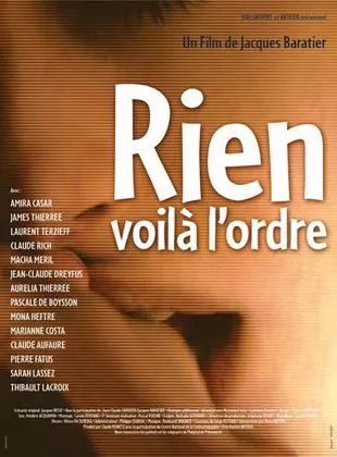 Affiche du film Rien, voilà l'ordre