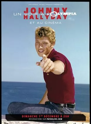 Affiche du film Johnny Hallyday : Un soir à l'Olympia
