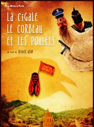 Affiche du film La Cigale, le corbeau et les poulets