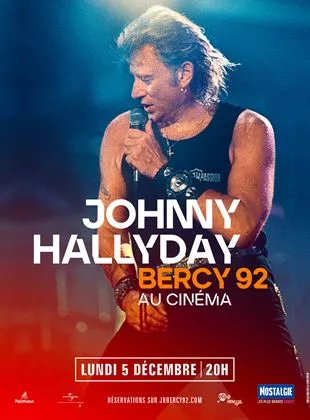 Affiche du film Johnny Hallyday - Bercy 1992 au cinéma