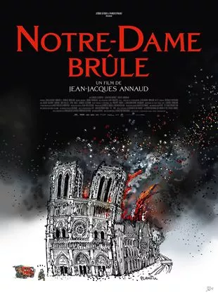 Affiche du film Notre-Dame brûle