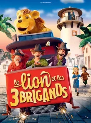 Affiche du film Le Lion et les trois brigands