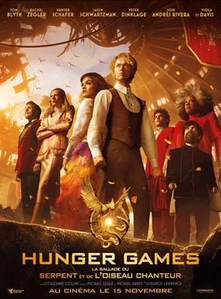 Affiche du film Hunger Games: la Ballade du serpent et de l'oiseau chanteur