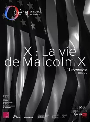 Affiche du film X : La vie de Malcolm X (Metropolitan Opera)