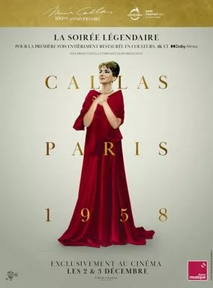 Affiche du film Callas - Paris, 1958