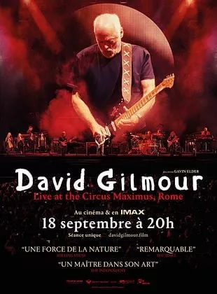 Affiche du film David Gilmour Live at the Circus Maximus, Rome