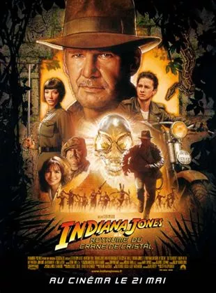 Affiche du film Indiana Jones et le Royaume du Crâne de Cristal