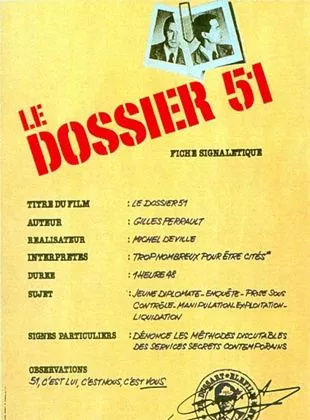 Affiche du film Dossier 51