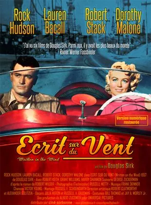 Affiche du film Ecrit sur du vent