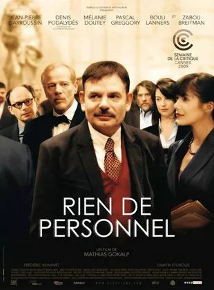 Affiche du film Rien de personnel