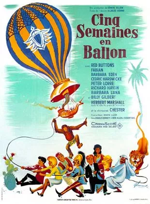 Affiche du film Cinq semaines en ballon