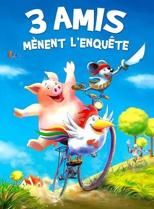 Affiche du film 3 amis mènent l'enquête