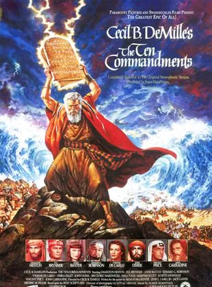 Affiche du film Les Dix commandements
