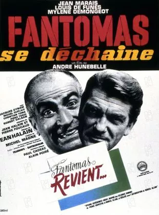 Affiche du film Fantômas se déchaîne