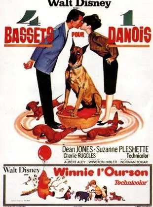 Affiche du film Quatre bassets pour un danois