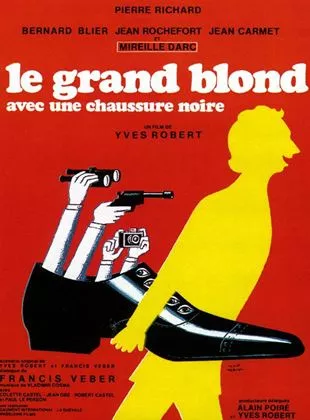 Affiche du film Le Grand Blond avec une chaussure noire