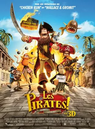 Affiche du film Les Pirates ! Bons à rien, Mauvais en tout