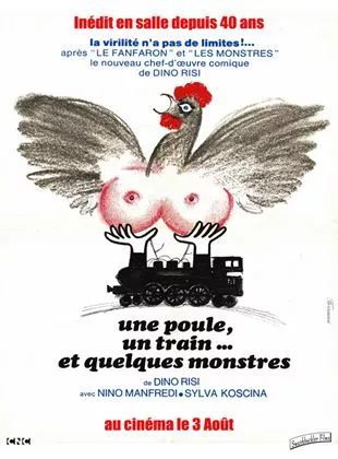 Affiche du film Une Poule, un train et quelques monstres