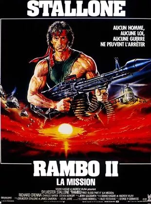 Affiche du film Rambo II : la mission