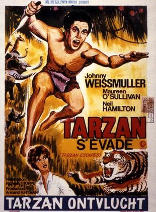 Affiche du film Tarzan s'évade