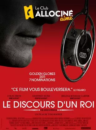 Affiche du film Le Discours d'un roi Affiche du film Le Discours d'un roi