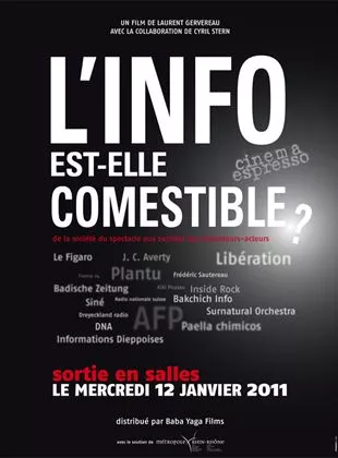 Affiche du film L'Info est-elle comestible ?