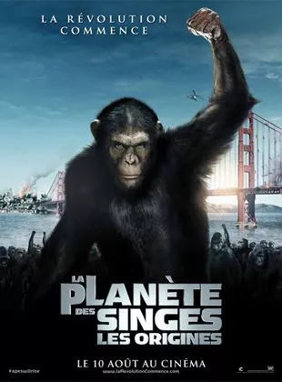 Affiche du film La Planète des singes : les origines