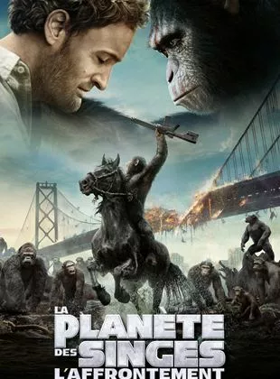 Affiche du film La Planète des singes : l'affrontement