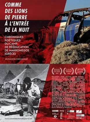 Affiche du film Comme des lions de pierre à l'entrée de la nuit