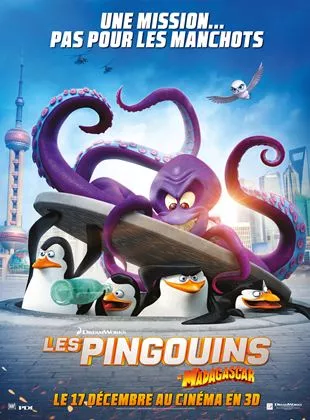 Affiche du film Les Pingouins de Madagascar