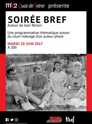 Affiche du film Soirée Bref autour de Jean Renoir